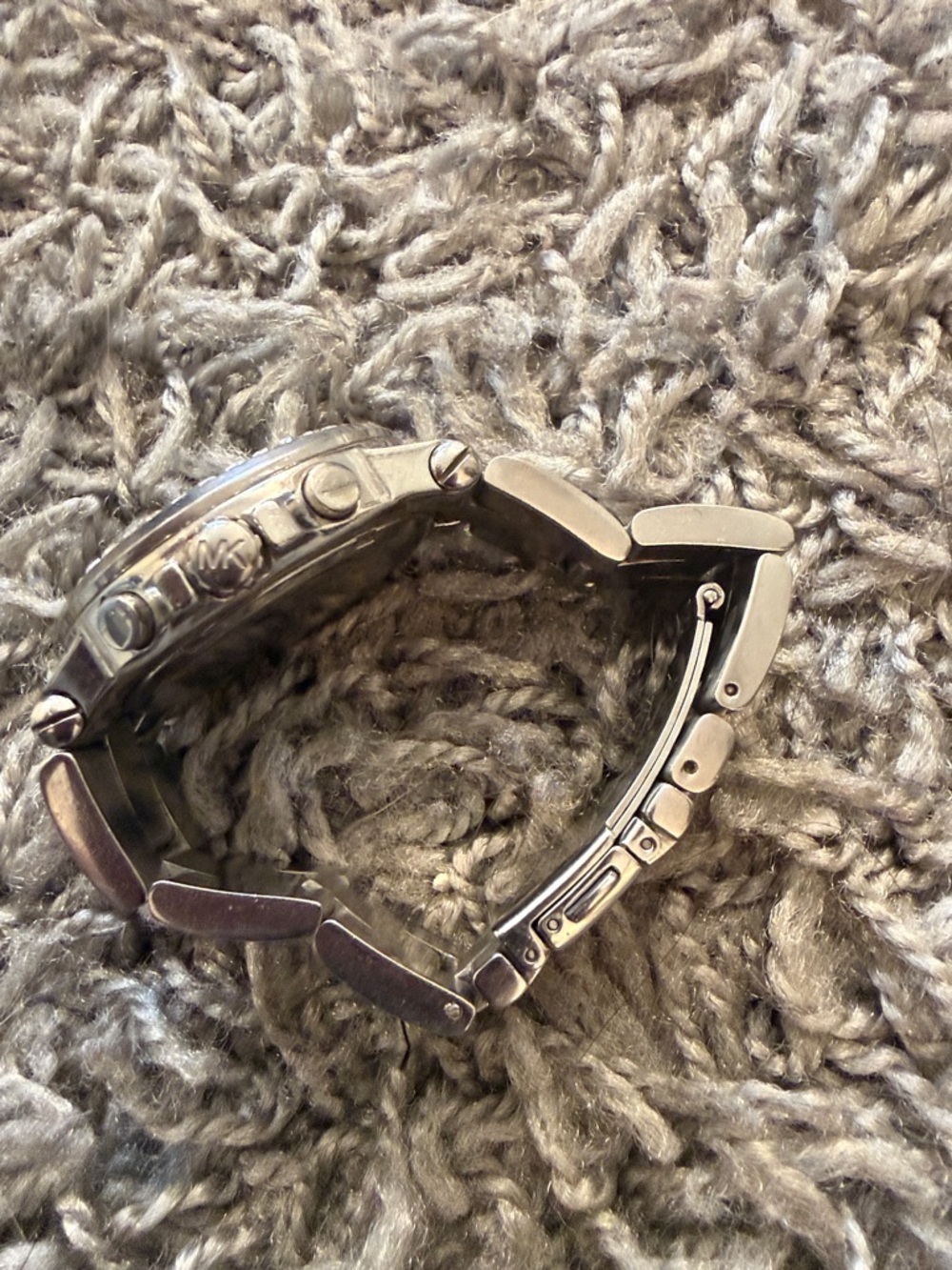 Michael Kors Silver and White Crystal-Trim Chronograph Watch - Picture 2 of 9